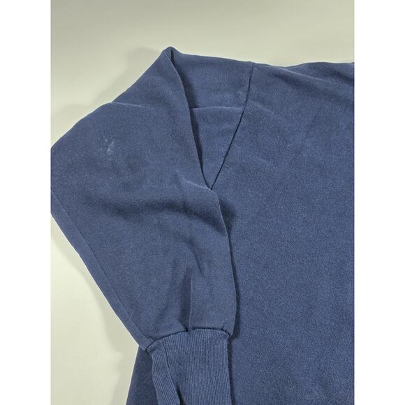 Vintage New York City Embroidered Crewneck Pull Over Sweater Navy Horse Carriage - Picture 5 of 5